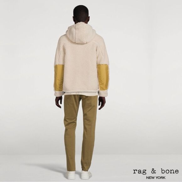 Rag & Bone **NWT** Sherpa Tactic Hooded Fleece Jacket in Natural - Picture 14 of 14
